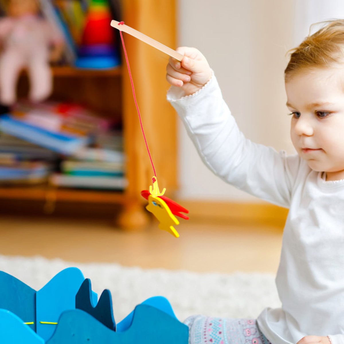 Magnetic Fishing Toys with Wooden Poles S361