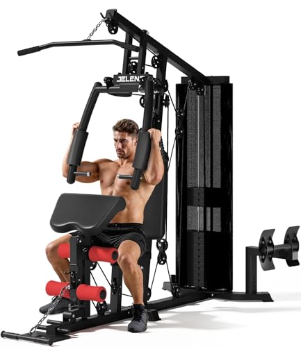 Multifunctional Home Gym with 150LBS Weight Stack J296767