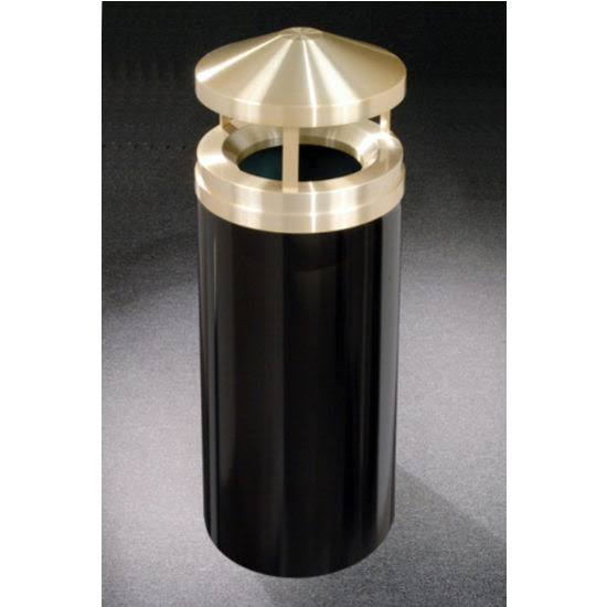 Hunter Green Satin Brass Waste Receptacle R63568