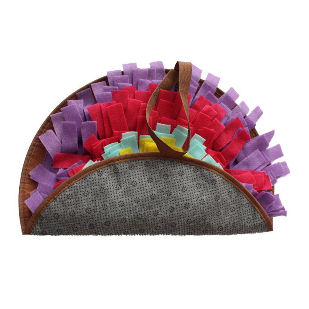 Round Snuffle Mat for Dogs Feeding Pad Interactive Puzzle Toy H491