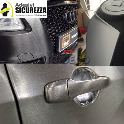 Brushed Gunmetal Aluminium Car Vinyl Wrap Film 152cm x 100cm Silver Brushed Aluminium O77123
