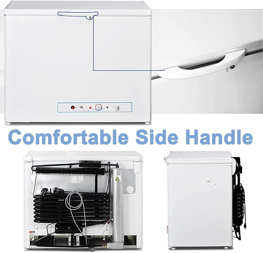 White Propane Freezer 7 Cu.Ft with Lock E5952
