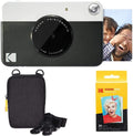 Grey Instant Camera with Zink Paper and Case X675258