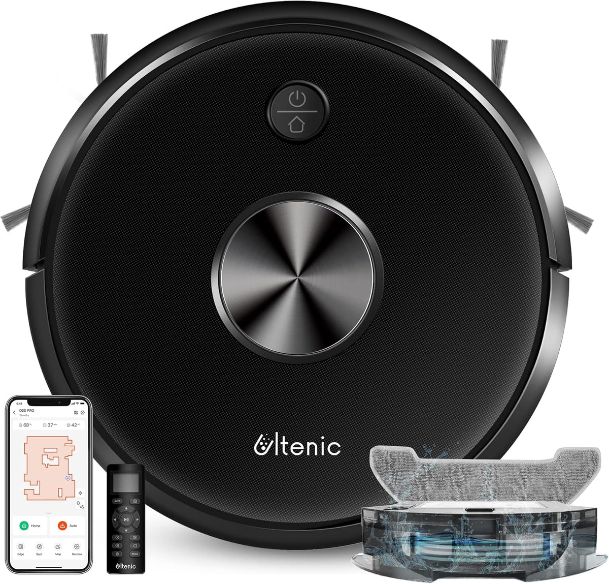 Robot Vacuum Cleaner and Mop, 3000Pa Suction, 150Mins Runtime N668
