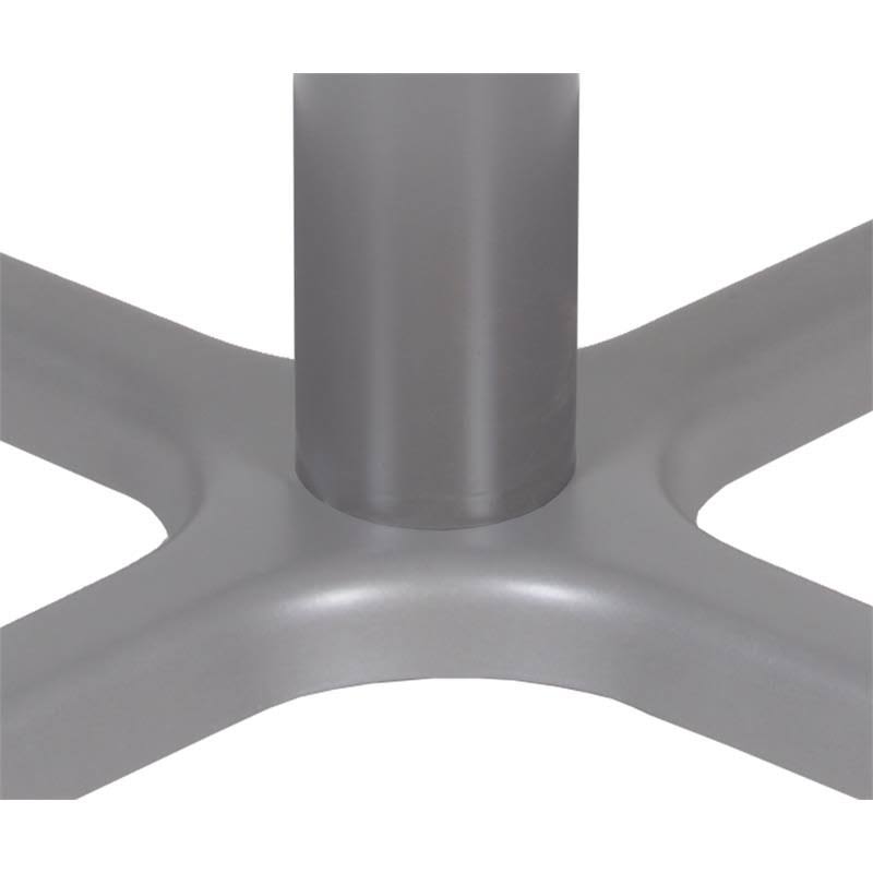 30 in. Via Square X-Base Table Mocha Walnut Grey M1434