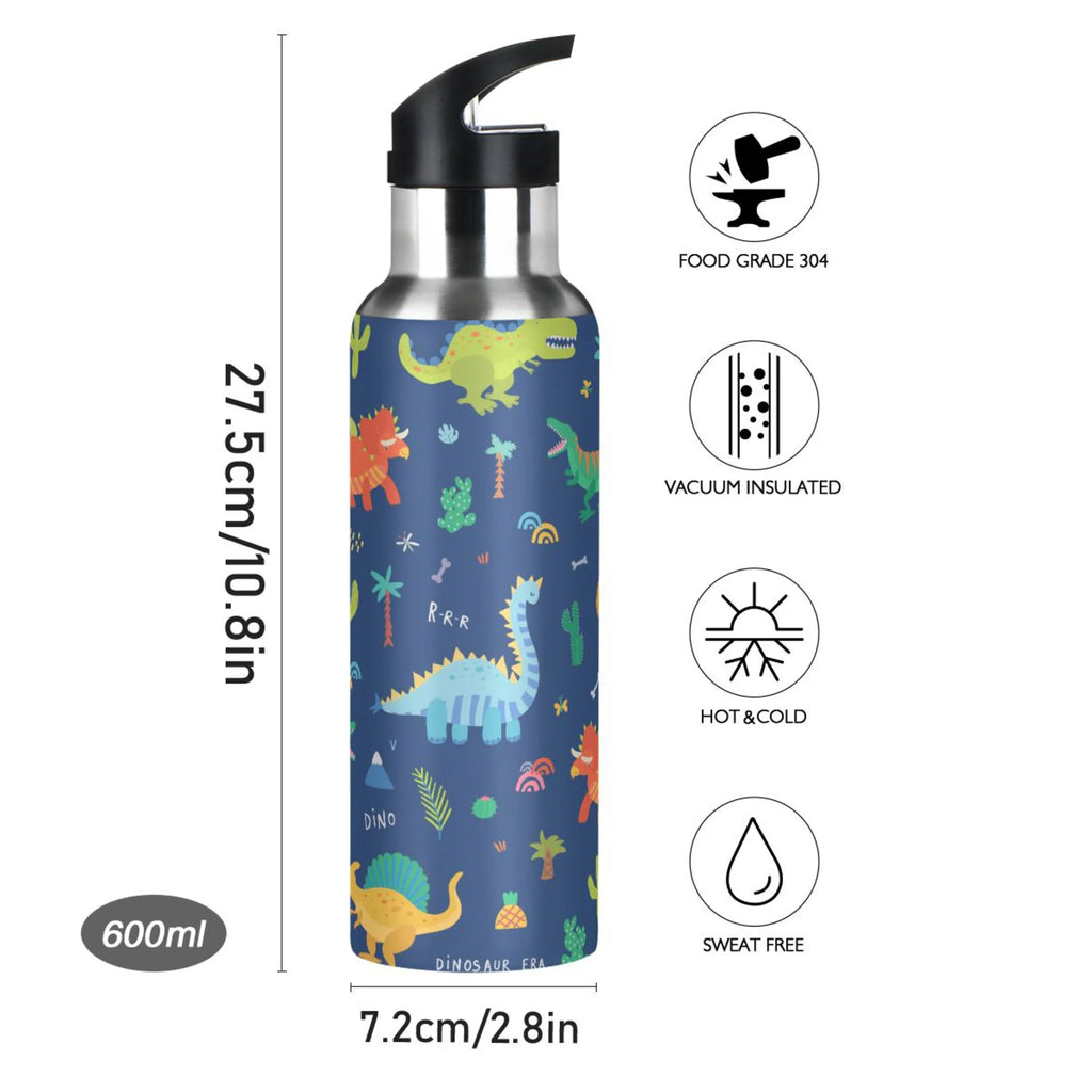 Stainless Steel Insulated Water Bottle with Straw Lid K776