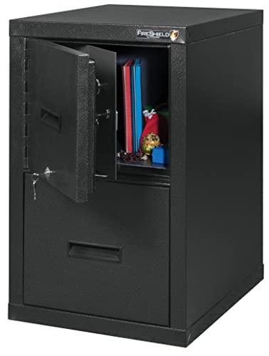 22" Vertical 1-Drawer Metal File Cabinet and Safe Q26733
