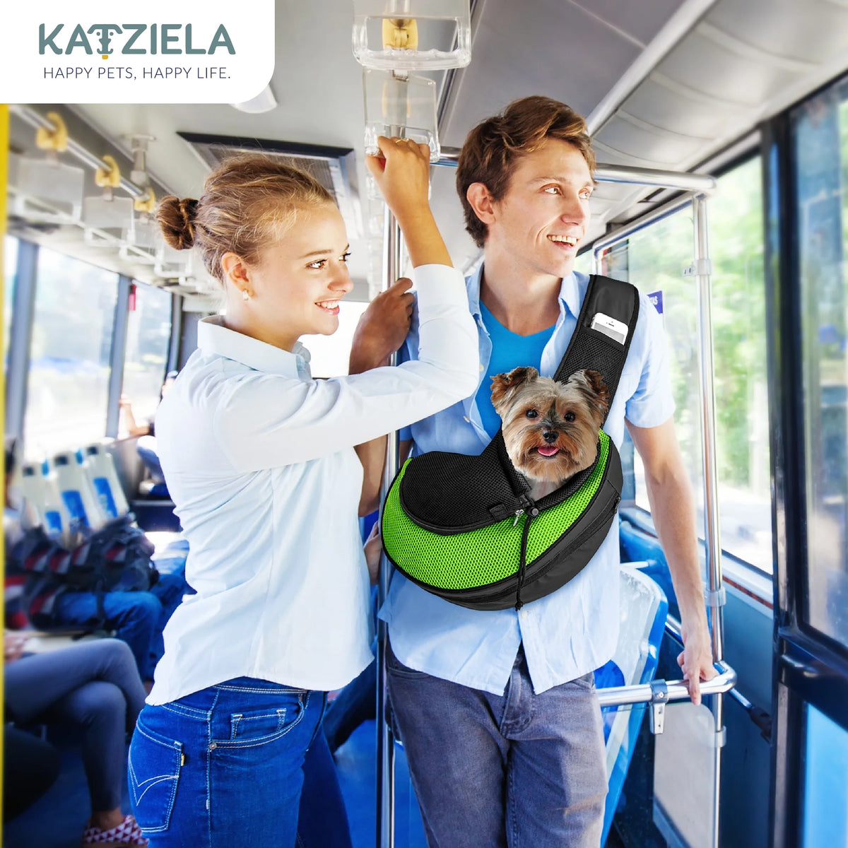 Green Pet Carrier Sling Bag B252174