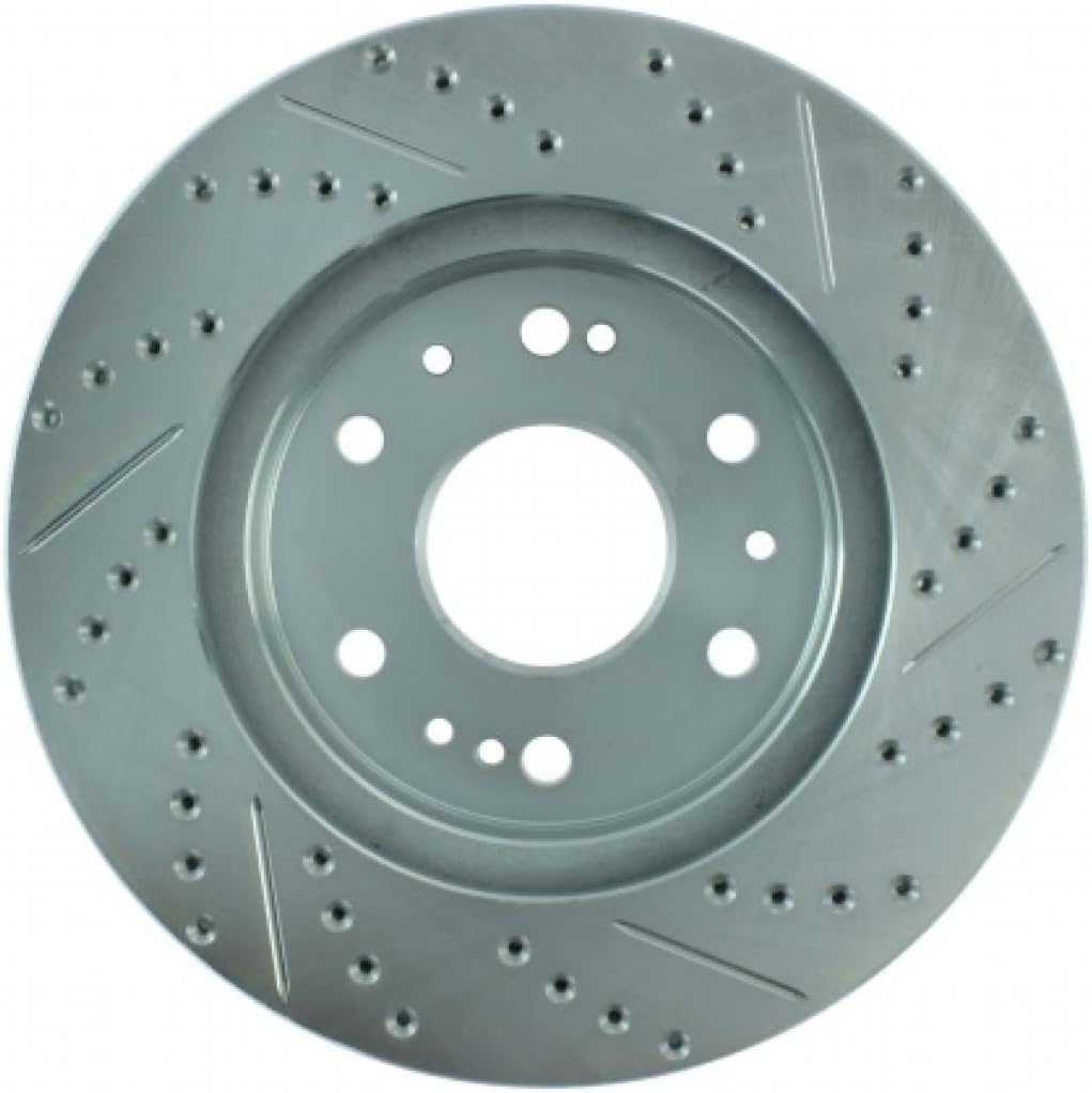 Front Driver Side Drilled & Slotted Brake Rotor A109789