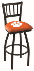 Orange Jail Back High Top Swivel Bar Stool Seat Chair O12041
