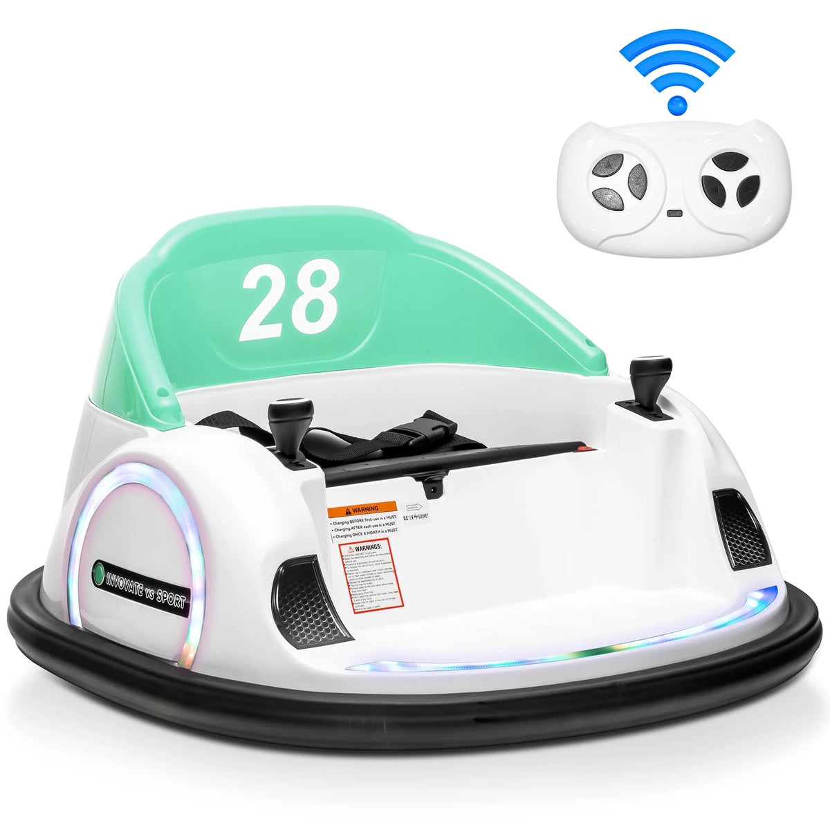 12V Bumper Car for Kids with Remote Control D9353
