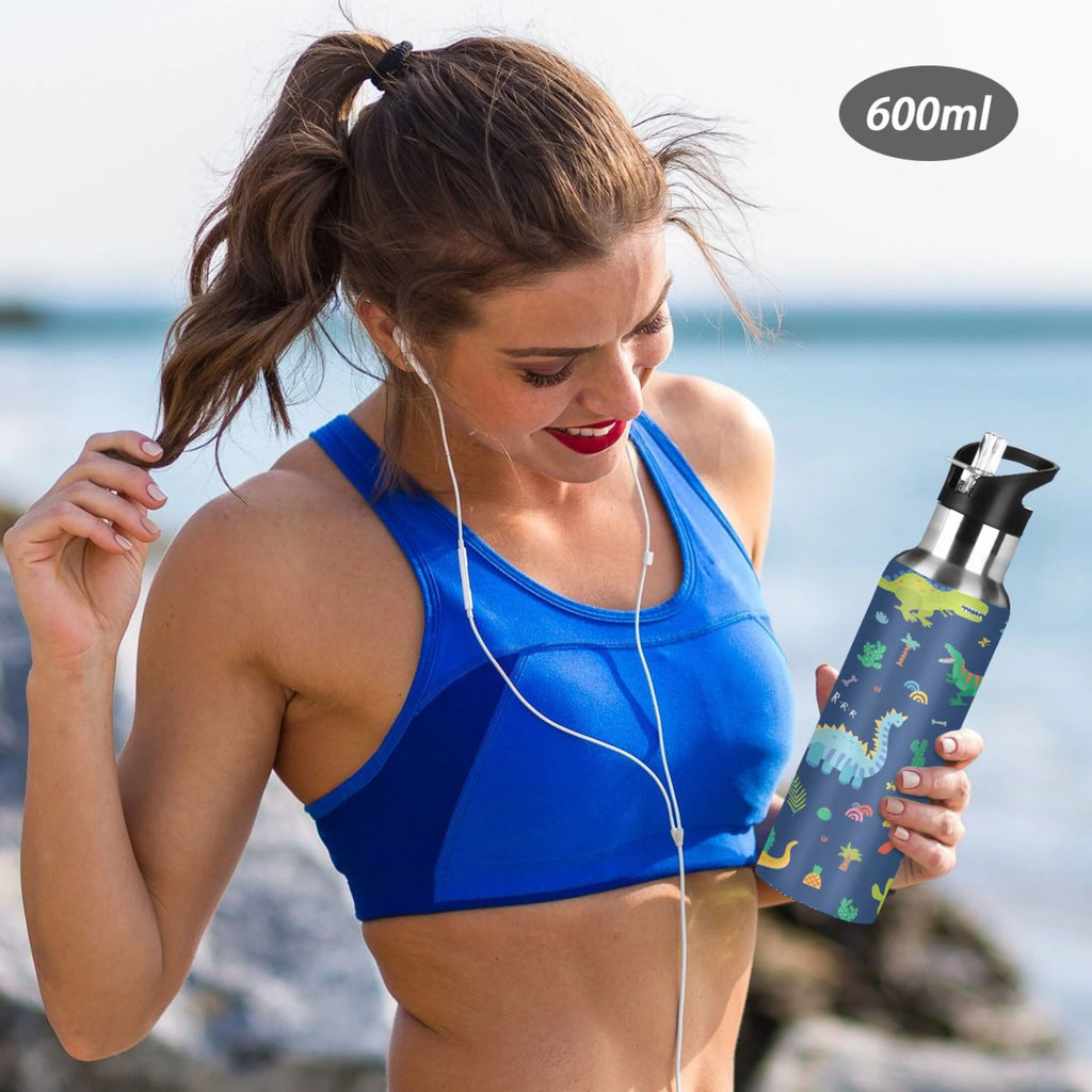 Stainless Steel Insulated Water Bottle with Straw Lid K776