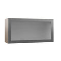 36 in. Glass Wall Kitchen Cabinet in Driftwood W701