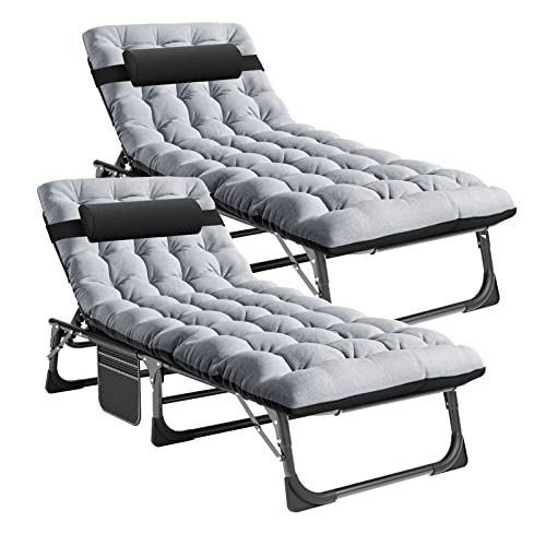 Oversized Heavy Duty Folding Camping Cot with Carry Bag, 2Pack Q783715