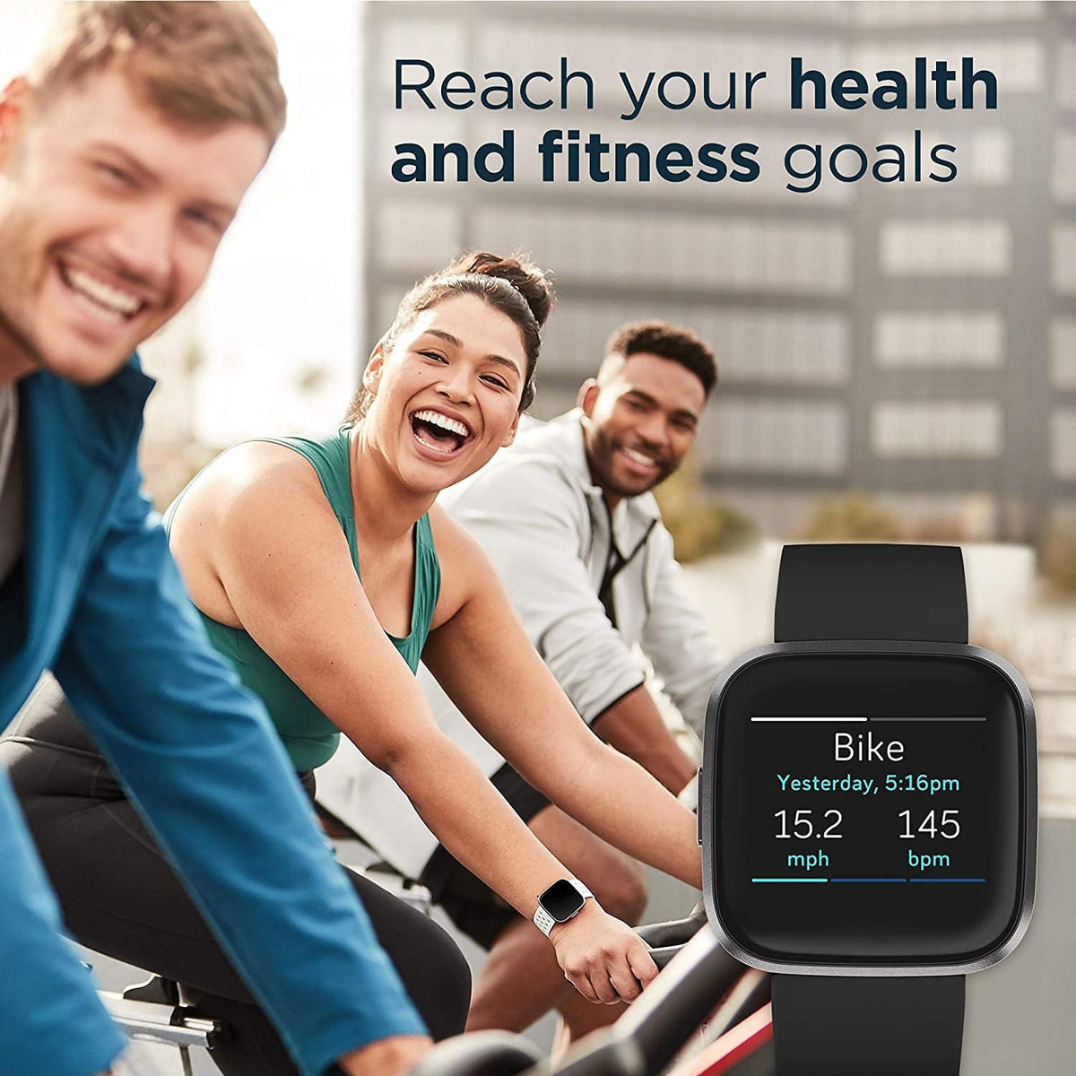 Black/Carbon Smartwatch with Heart Rate S93561