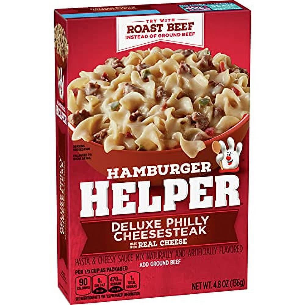 4.8 oz Box Deluxe Cheesesteak Pasta & Sauce Mix, Quantity of 12 F810934