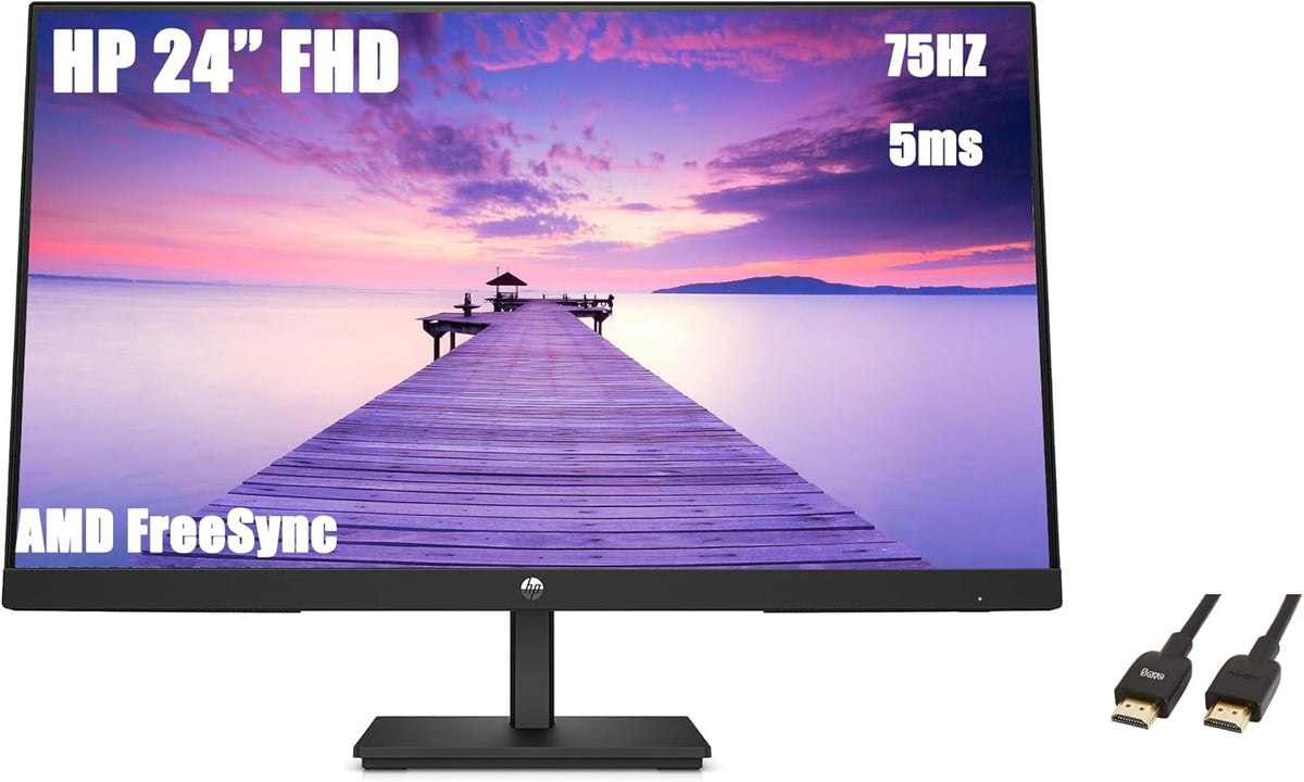 24" FHD VA Monitor, 1920 x 1080, 75Hz, Flat-Black N57414