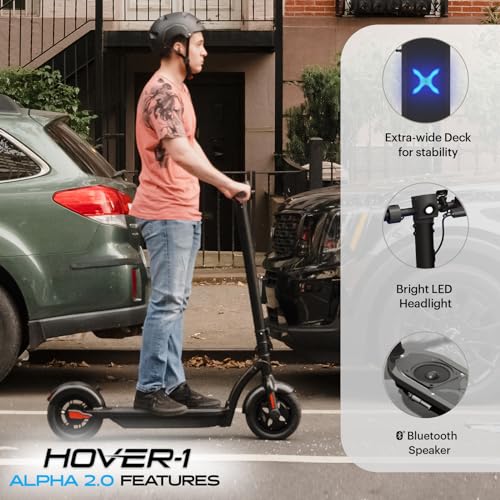 Foldable Electric Scooter with 450W Brushless Motor, 18 mph Max Speed, 10" Air-Filled Tires and 12 Mile Range T11624