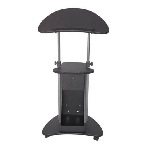 Rolling Adjustable Laptop Cart with Storage Black T82899