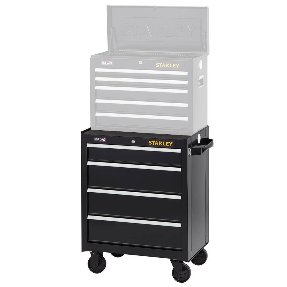 Black 4-Drawer Rolling Tool Cabinet N88019
