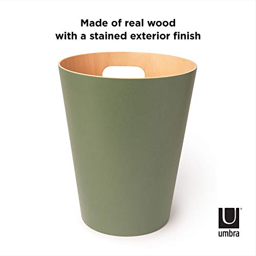 Natural 2 Gallon Wooden Trash Can O86658