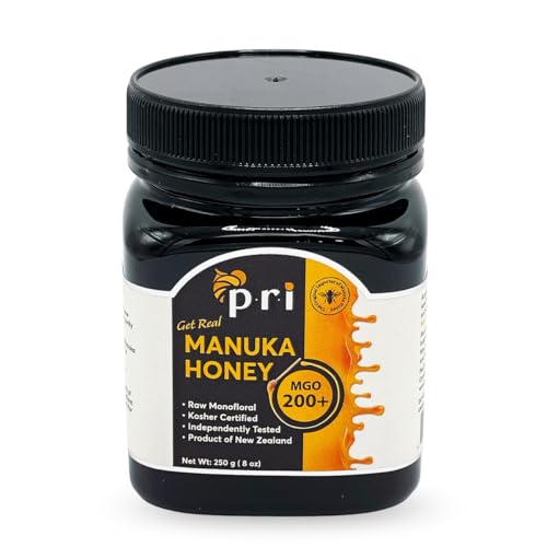 MGO 200+ Raw New Zealand Manuka Honey, 500g Jar P3691
