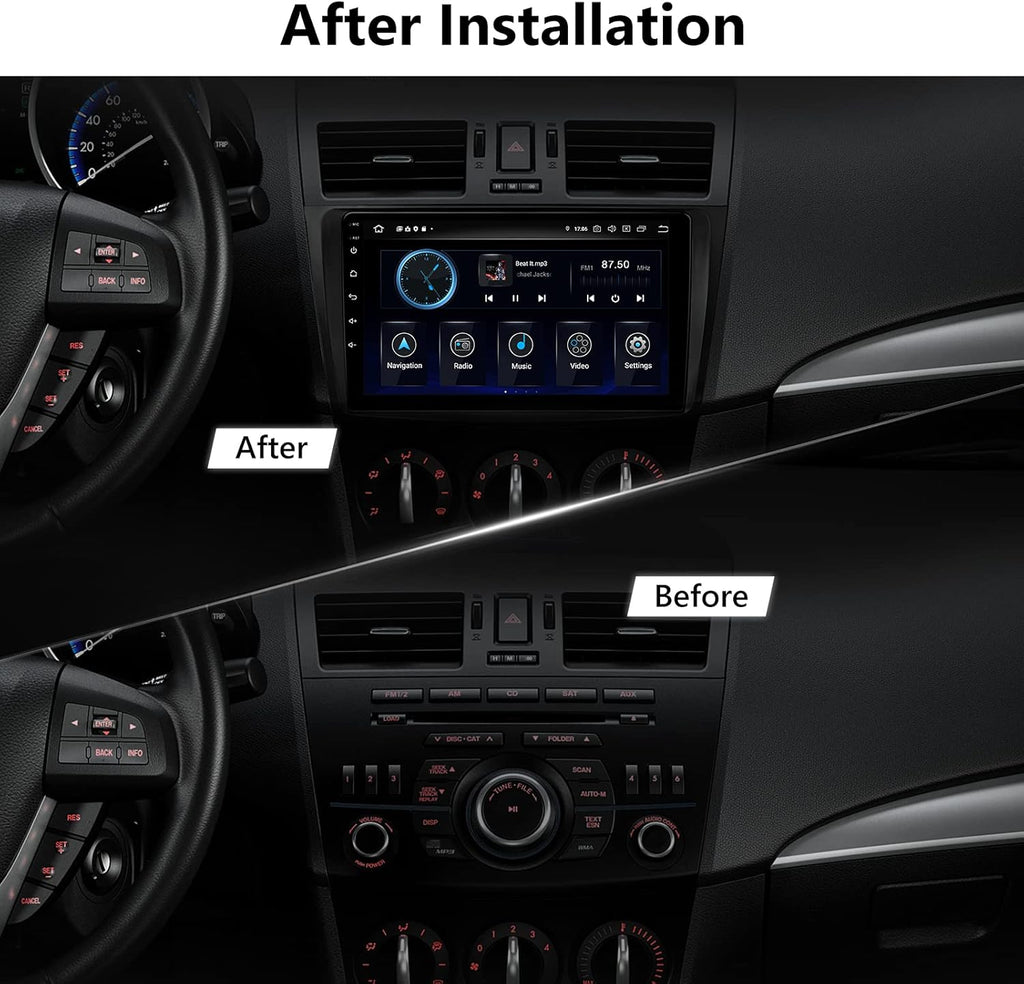 Android 11 Car Stereo, 9 Inch Single Din Car Radio with CarPlay & Android Auto A884532