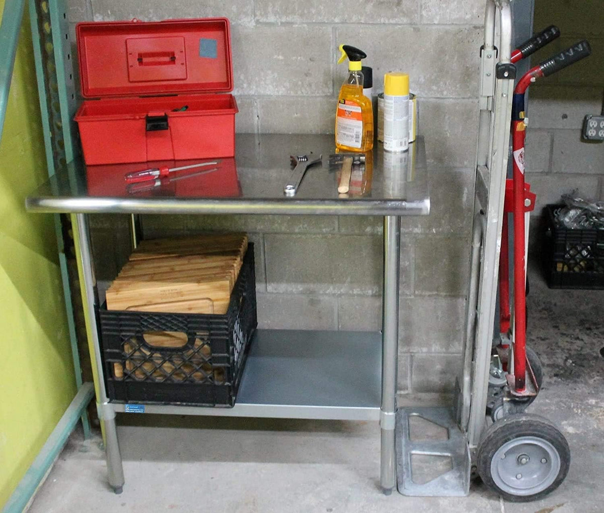 Stainless Steel Table with Casters L428328