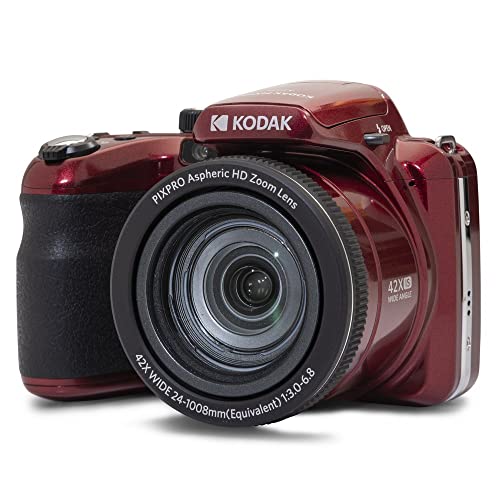 Red 20MP Digital Camera 42X Optical Zoom 24mm Wide Angle 1080P Full HD Video O6927
