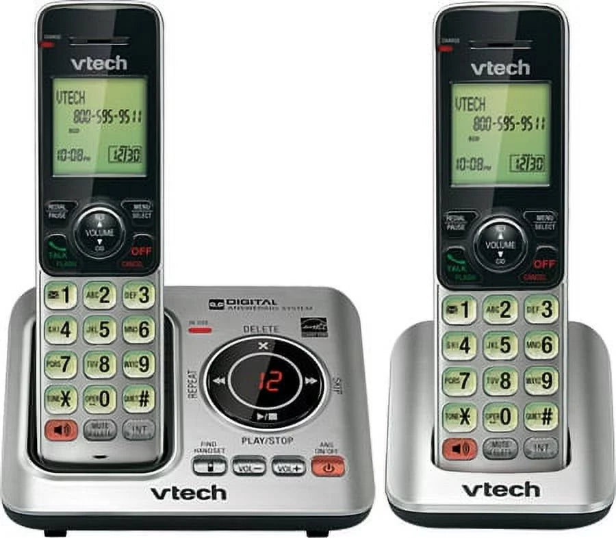 2 Handset Cordless Landline Phone K6565