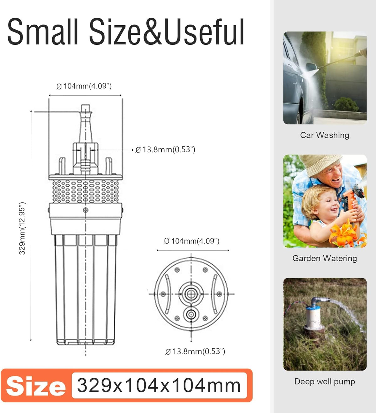 12V Solar Well Pump Kit with 120W Solar Panel and 10Ah Battery V43447
