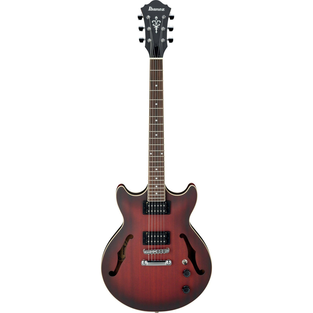 Sunburst Red Flat Electric Guitar I1658