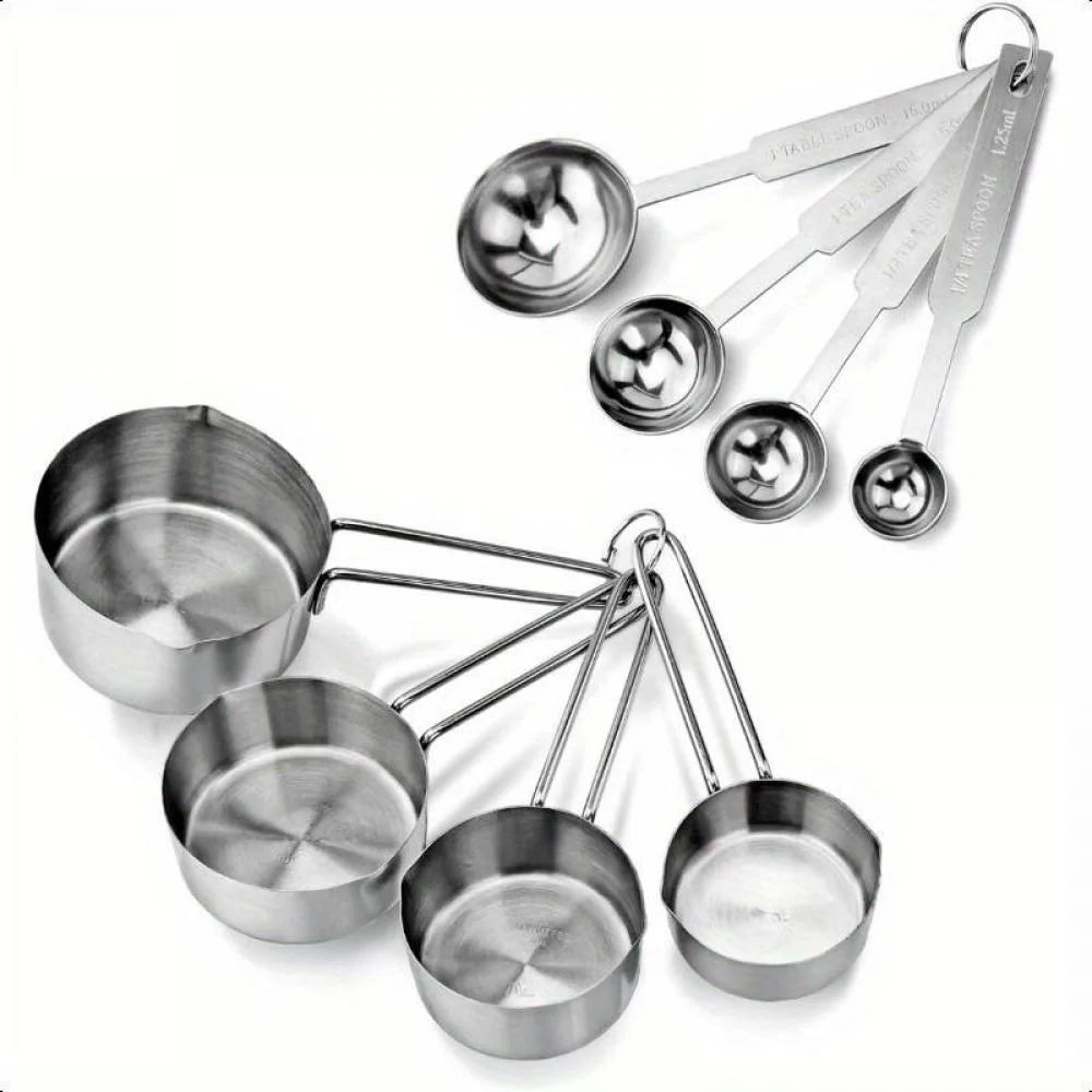 Stainless Steel Measuring Spoons and Measuring Cups R148095