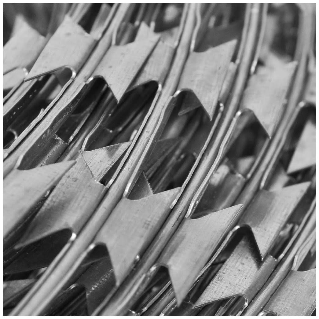 Galvanized Steel Razor Wire Helical Roll 2 Packs N160