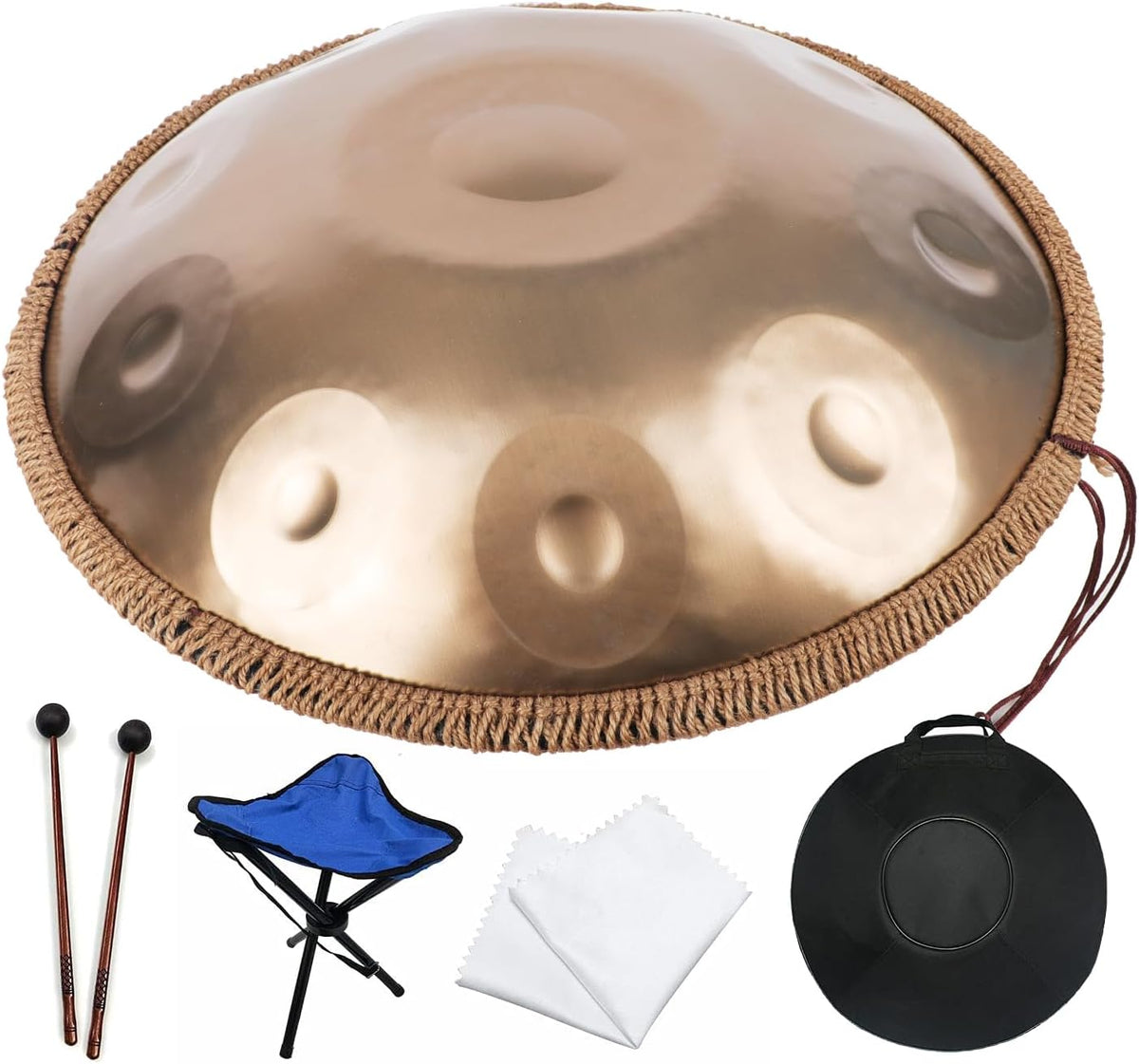22 inches 10 notes steel handpan drum with carry bag F1155
