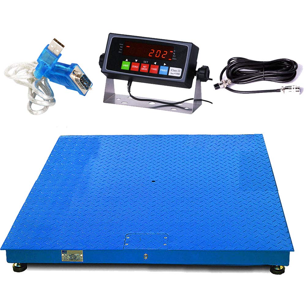 Steel Floor Scale with Digital Indicator 24”x24” W283
