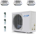 Tri 3 Zone 12000 + 12000 + 12000 Ceiling Cassette Mini Split Air Conditioner W22878