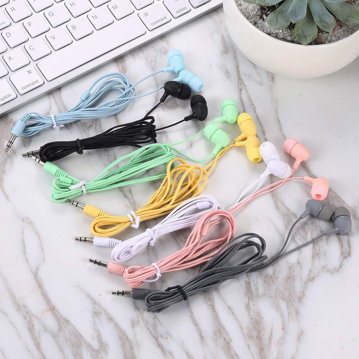 Kids Earbuds 100 Pack Macaron Colors V91746