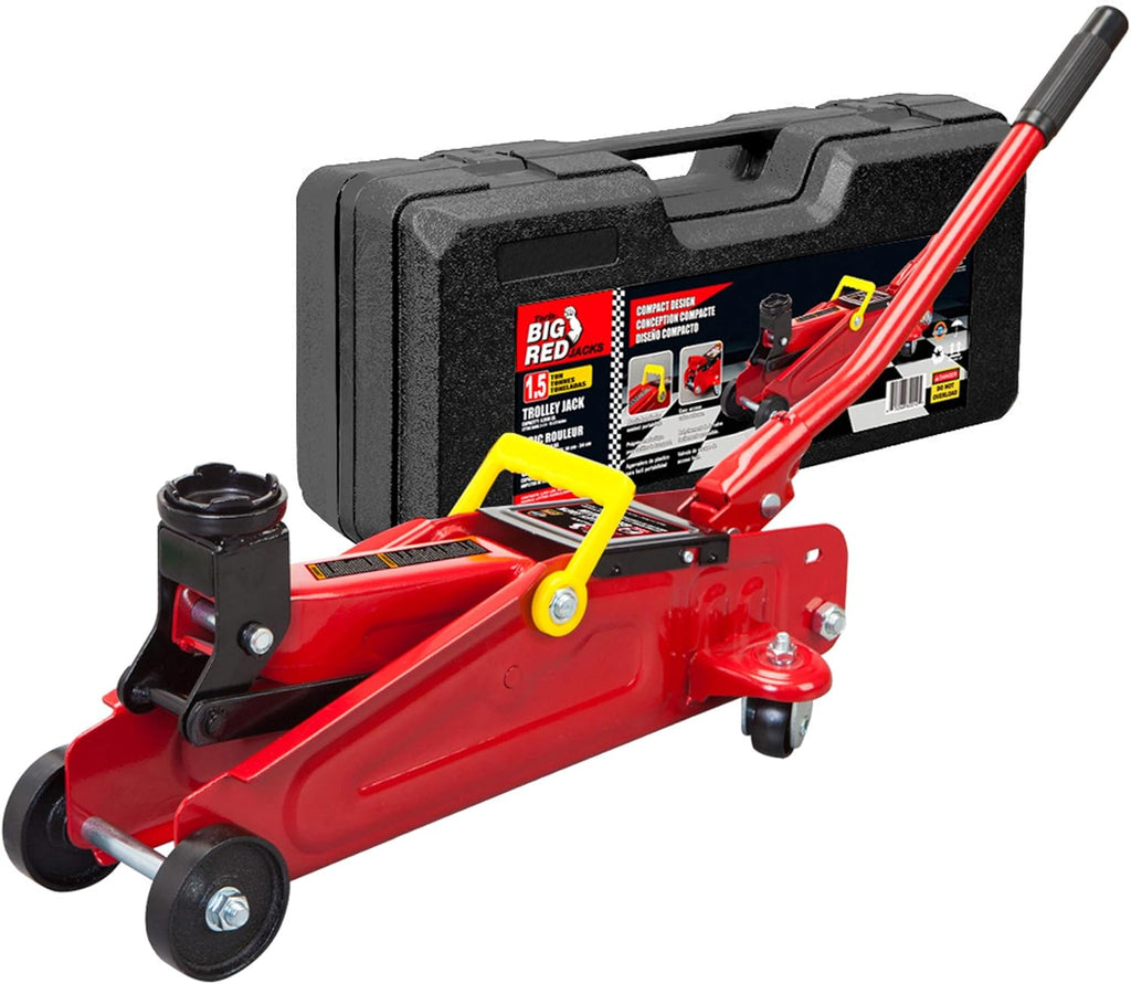 1.5 Ton Hydraulic Trolley Floor Jack with Storage Case B478841