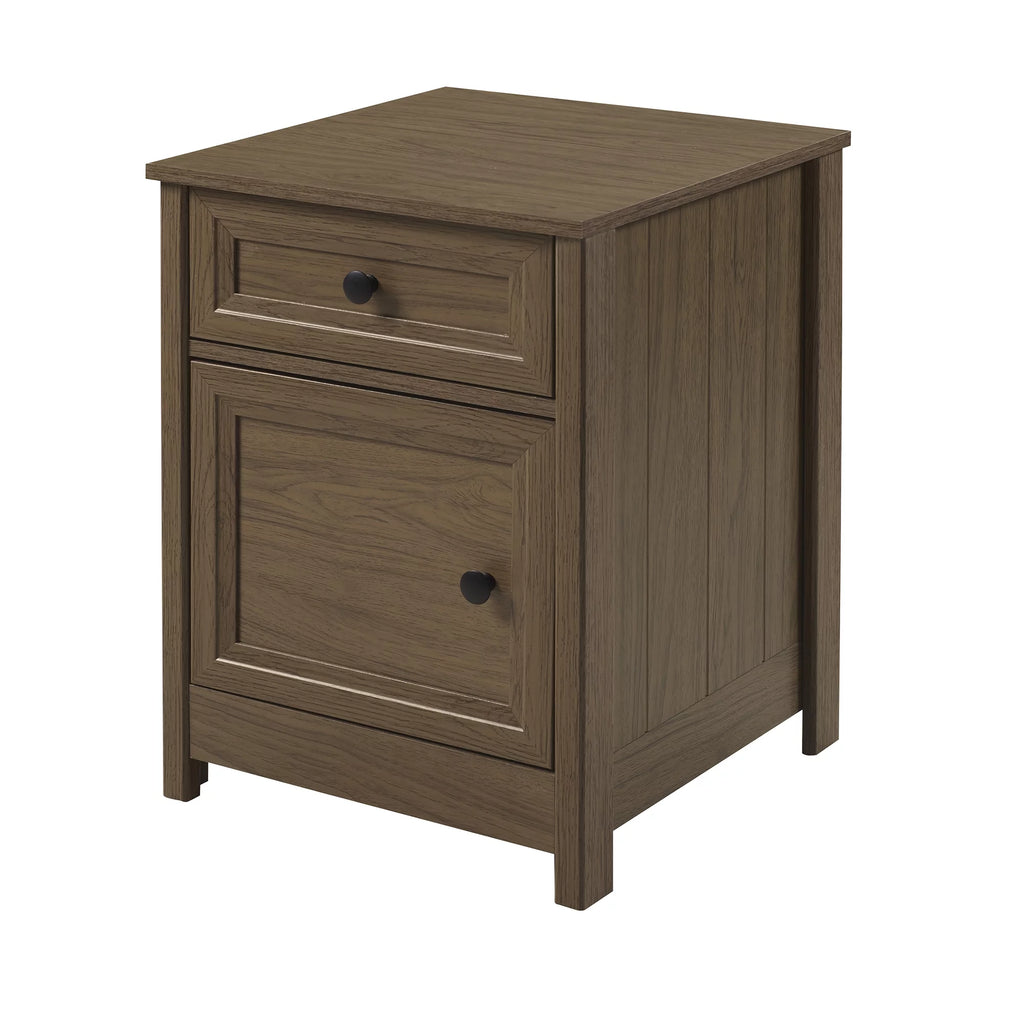 Dark Walnut 1 Door and Drawer Nightstand W98369