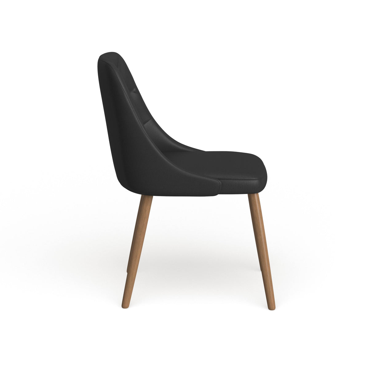 Cream Faux Leather Tufted Accent Chair N8603