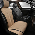 Leather PU Car Seat Cover Black 2PCS V203016