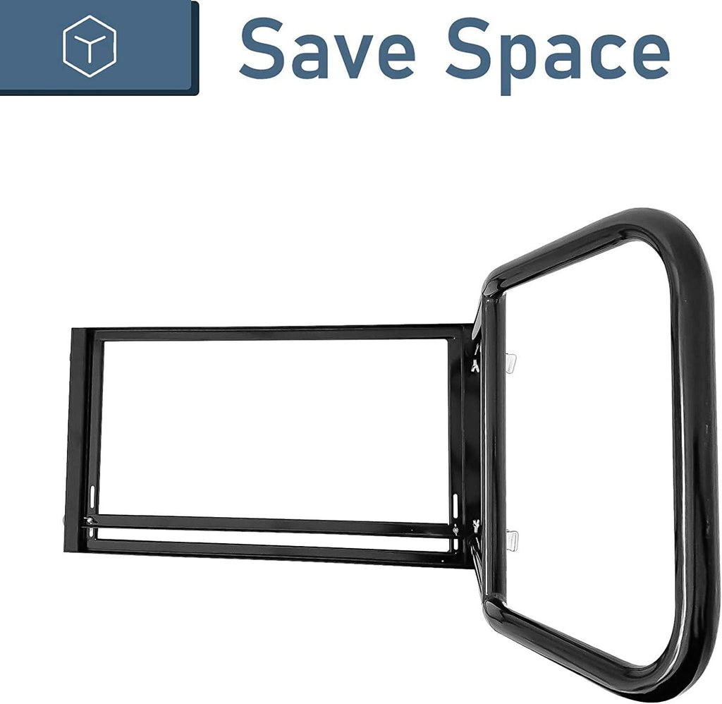Black Folding Chair Dolly Steel Frame I345