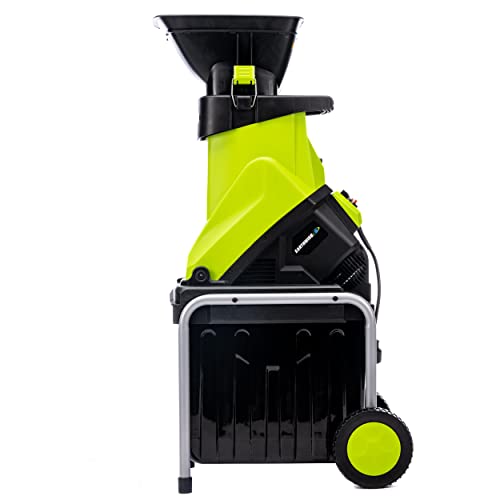 15-Amp Corded Electric Chipper with Collection Bin T474