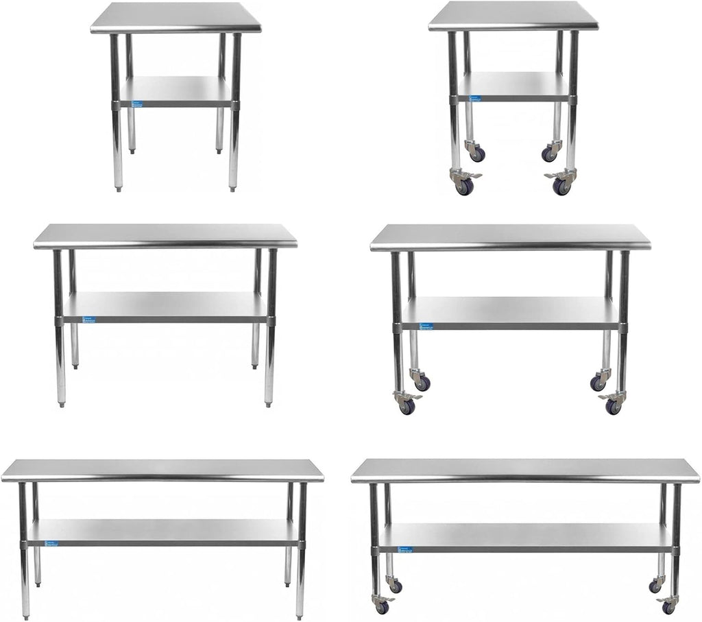 Stainless Steel Table with Casters L428328