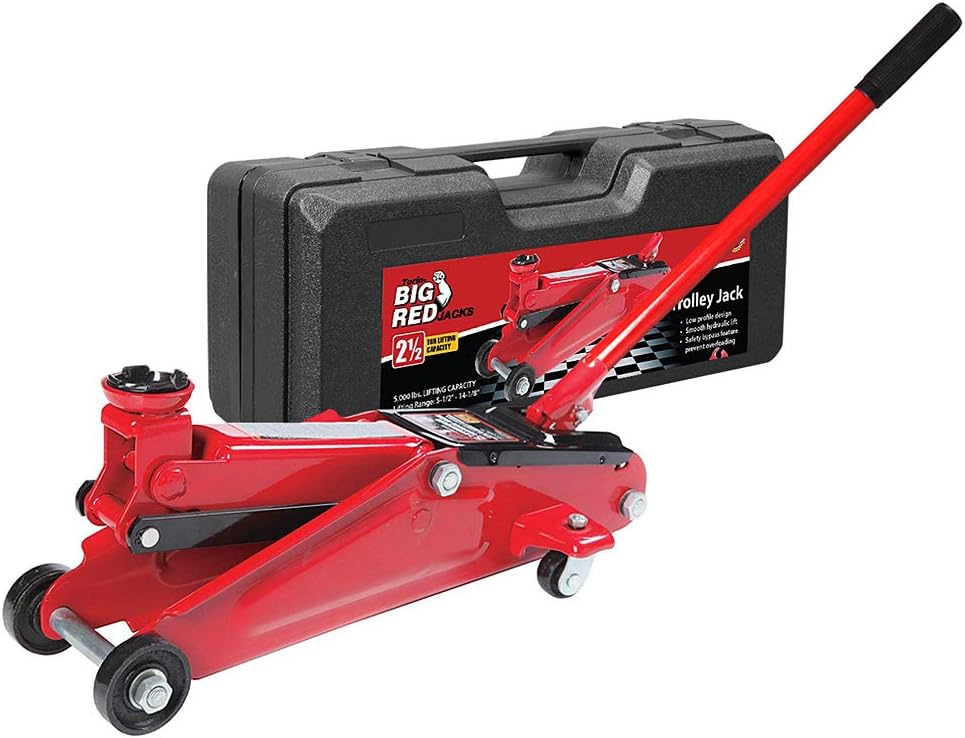 1.5 Ton Hydraulic Trolley Floor Jack with Storage Case B478841