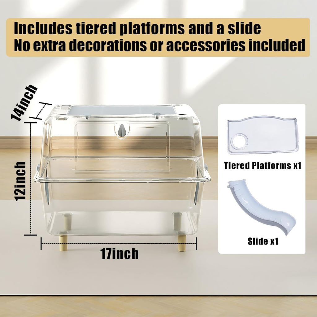 Transparent Acrylic Small Animal Cage W854147