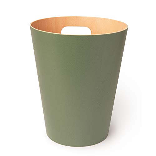 Natural 2 Gallon Wooden Trash Can O86658