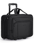 Black 17.3 Inch Rolling Laptop Bag H7688