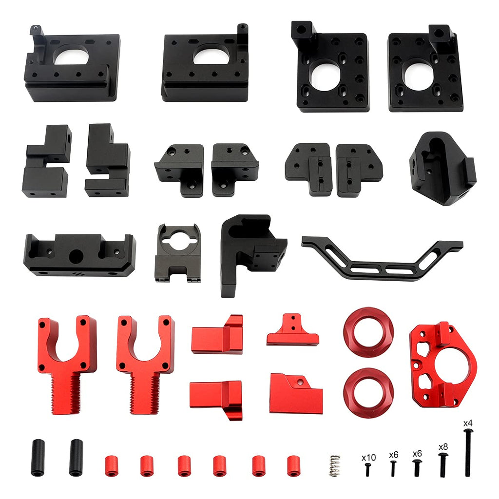 3D Printer Aluminum Alloy Frame CNC Kit Black Red I4713